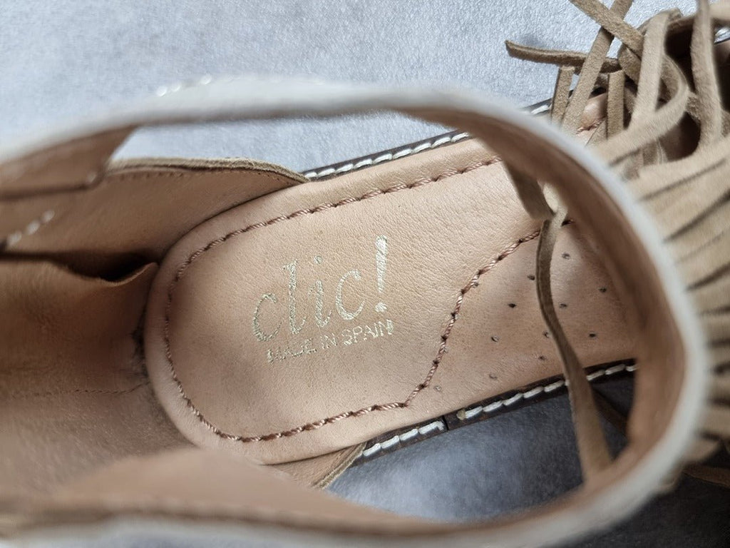 Sandales femme chic! beige - Pointure 37 - Sell4Me