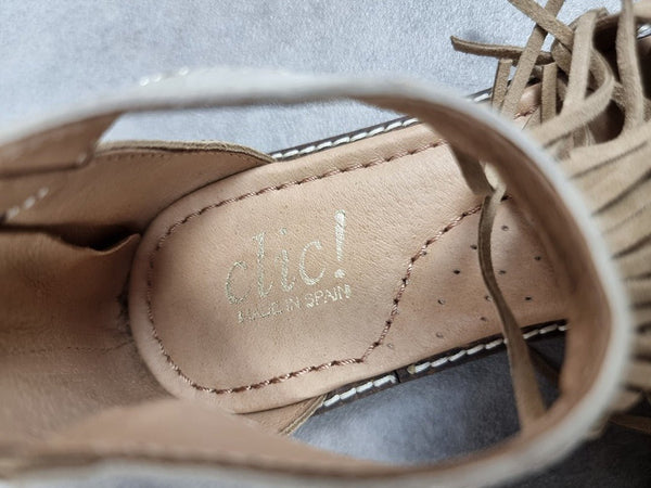 Sandales femme chic! beige - Pointure 37 - Sell4Me