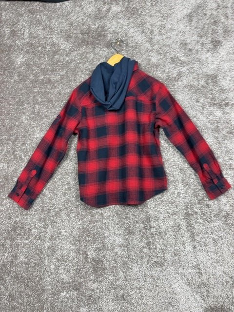 Surchemise carreaux Ikks rouge et noir - 8 ans / 128 cm Réf: 645 - Sell4Me