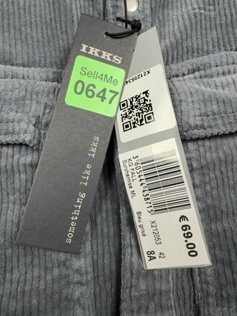 Surchemise enfant Ikks bleu grisé velours 8 ans Réf: 0647 - Sell4Me