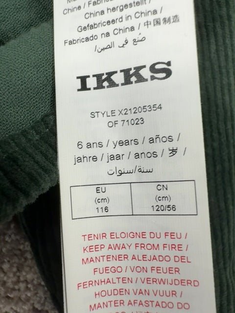 Surchemise enfant Ikks vert - 6 ans / 116 cm Réf: X21205354 - Sell4Me