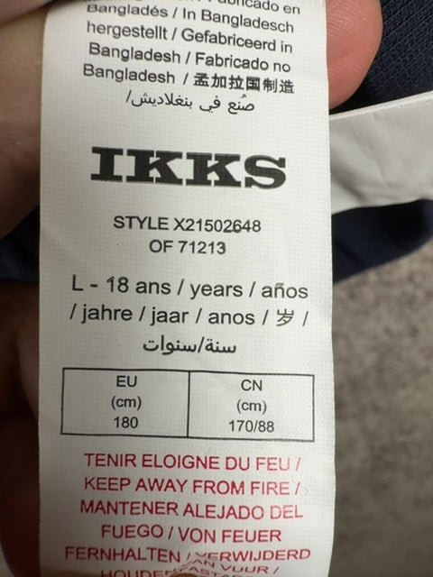 Sweat a capuche Ikks bleu - L Réf: X21502648 - Sell4Me