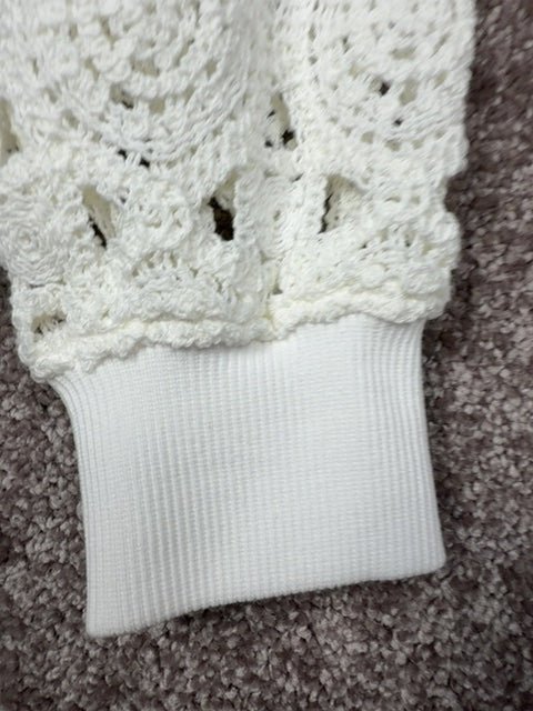 Sweat-shirt Ikks blanc écru et lettres rouges - 6 ans Réf: 642 - Sell4Me