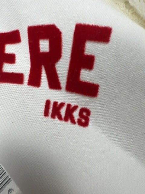 Sweat-shirt Ikks blanc écru et lettres rouges - 6 ans Réf: 642 - Sell4Me