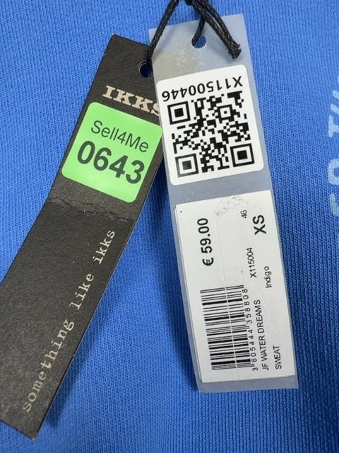 Sweat-shirt Pull Ikks bleu - 12 ans / Xs Réf: 643 - Sell4Me