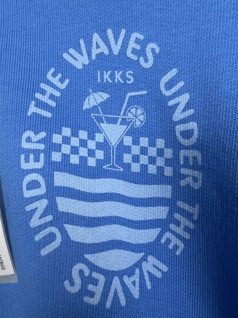 Sweat-shirt Pull Ikks bleu - 12 ans / Xs Réf: 643 - Sell4Me