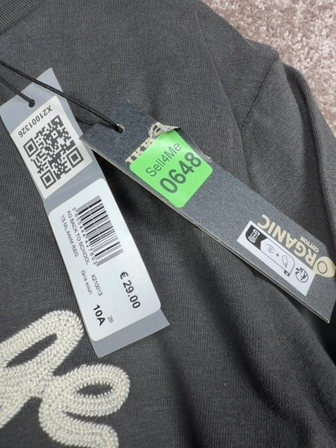T-shirt manches longues Ikks gris - 10 ans / 140 cm Réf: 0648 - Sell4Me
