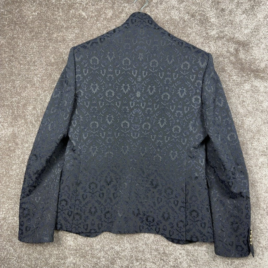 Veste costume Cleofe Finati noira avec motifs - Taille 50 - Sell4Me