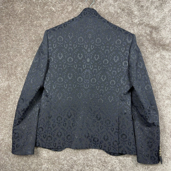 Veste costume Cleofe Finati noira avec motifs - Taille 50 - Sell4Me