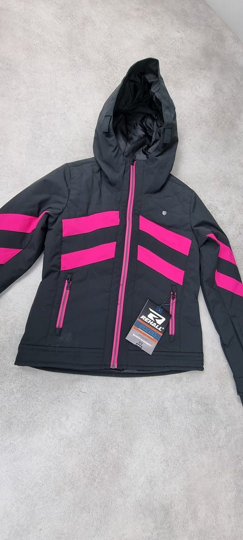 Veste de ski fille Rehall Soof-r noir et rose fuchsia - Taille 152 - Sell4Me