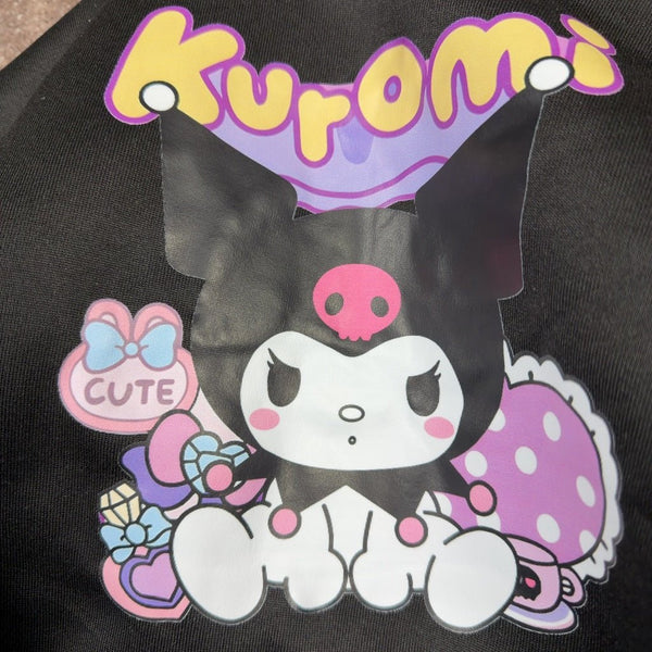 Veste fille Kuromi noir - 4-5 ans Réf: 0697 - Sell4Me