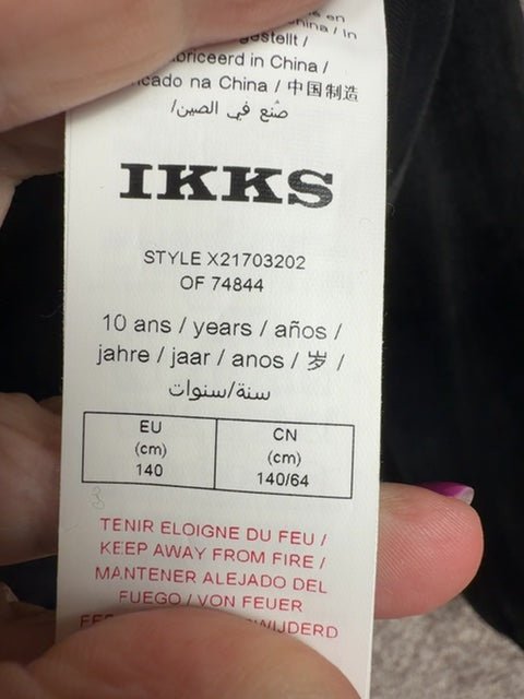 Veste Ikks noir - 10 ans Réf: 688 - Sell4Me